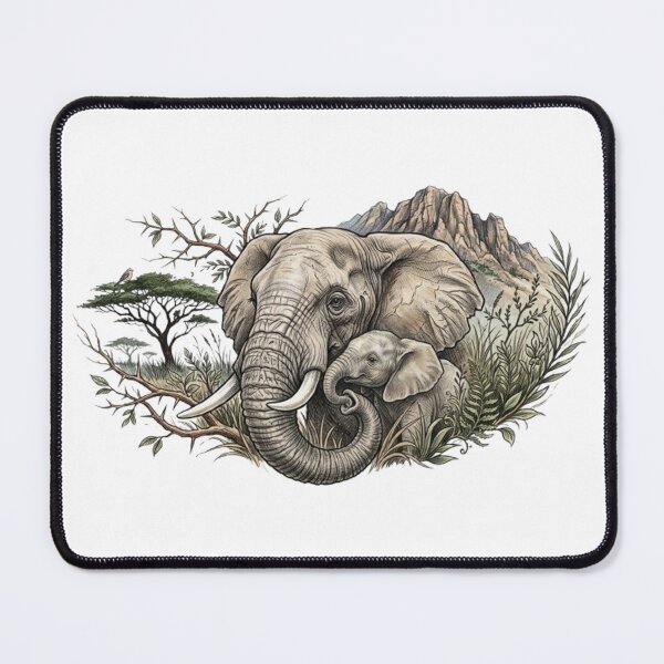 Item preview, African Elephant & Flora Safari designed and sold by CHRIST5000.