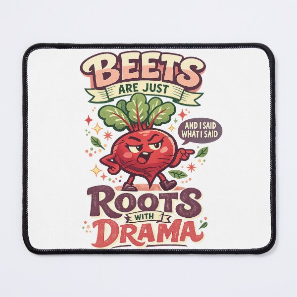 Item preview, Beets Are Just Roots With Drama Funny Sarcastic Vegetable Pun Art Design designed and sold by inkoutninja.