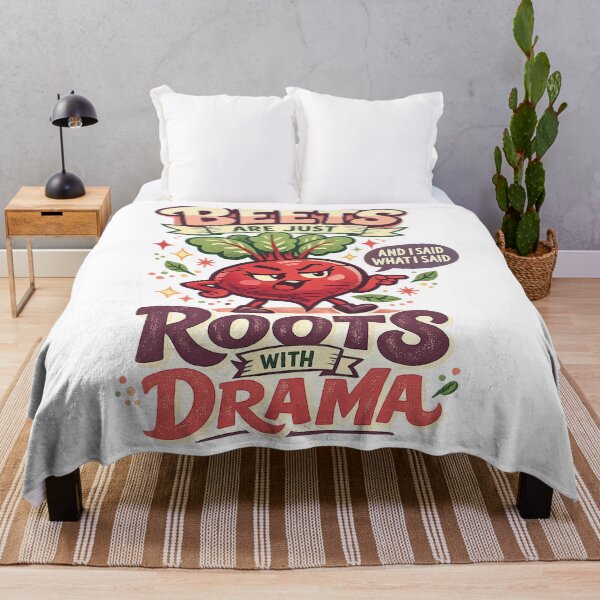 Item preview, Beets Are Just Roots With Drama Funny Sarcastic Vegetable Pun Art Design designed and sold by inkoutninja.