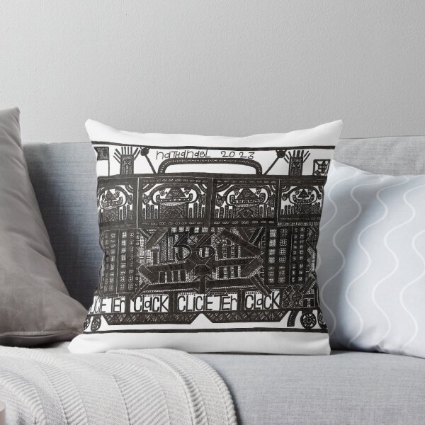 Item preview, Detailed Ink Drawing Tram Ride Clickety Clack designed and sold by Nathanael's Art.