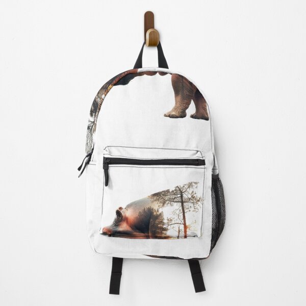 Item preview, Hippopotamus Papua New Guinea Sunset Forest Graphic designed and sold by VISIONSTURME.
