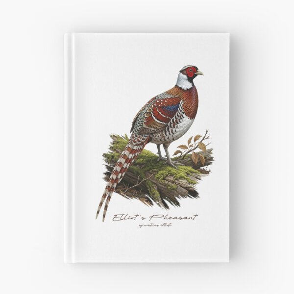 Item preview, Elliot's Pheasant on Mossy Log Bird Illustration designed and sold by Takeda-art.