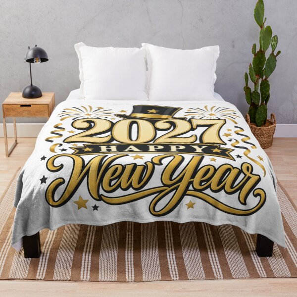 Item preview, Happy New Year 2027 Gold Celebration designed and sold by skyartdesign.