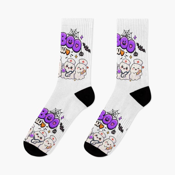 Item preview, Spooky Halloween Nurse Ghost Boo Crew Healthcare Gift designed and sold by QuiteOrbit.