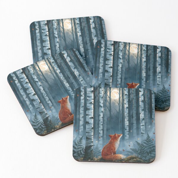 Item preview, The Birches – Moonlit Birch Forest Dreamscape designed and sold by Authentic-Merch.