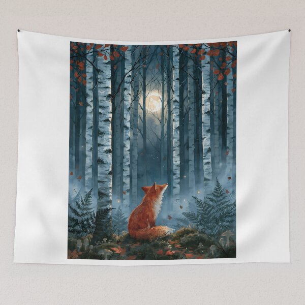 Item preview, The Birches – Moonlit Birch Forest Dreamscape designed and sold by Authentic-Merch.