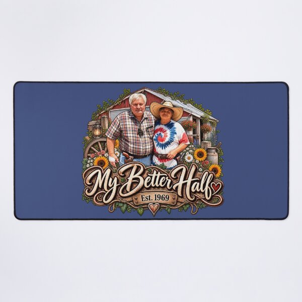 Item preview, My Better Half Est. 1969 – Rustic Country Love Couple designed and sold by OutlanderDesigns.