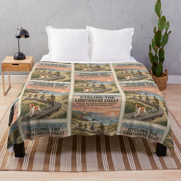 Item preview, Brittany Lighthouse Cyclist designed and sold by PictoVibe.