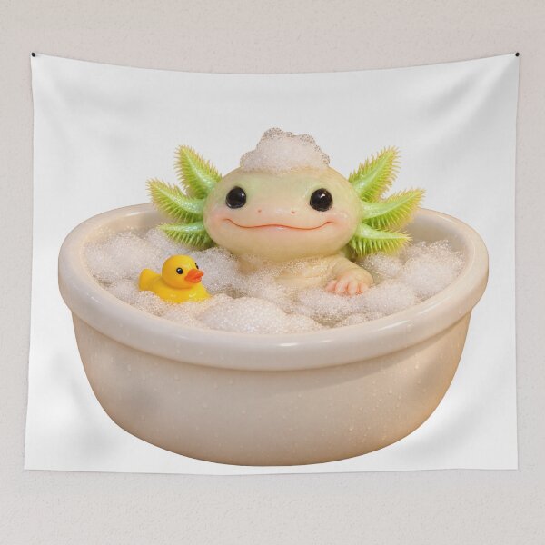 Item preview, GFP Axolotl Bubble Bath designed and sold by Sillytoe.