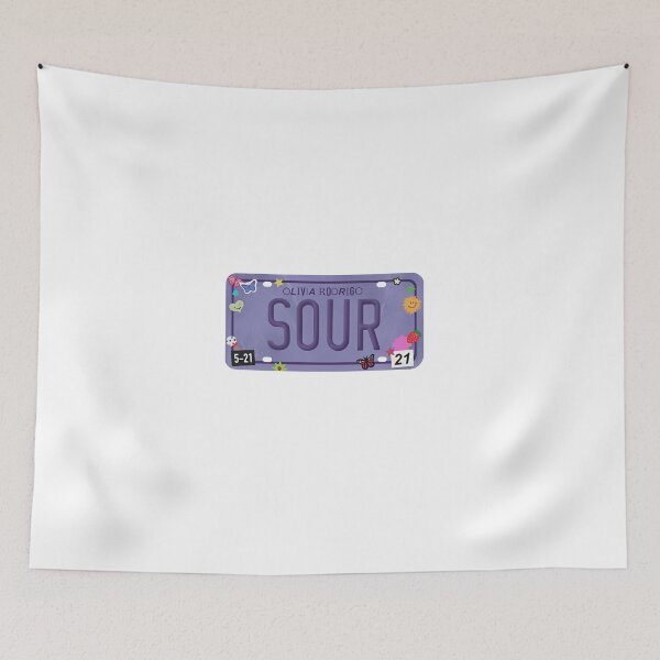 Item preview, Olivia Rodrigo Sour License Plate Vintage Aesthetic designed and sold by cubomtumeshop.