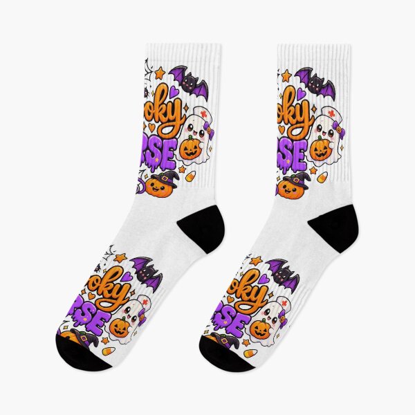 Item preview, Halloween Nurse Ghost Boo Pumpkin Cute Spooky Medical designed and sold by QuiteOrbit.