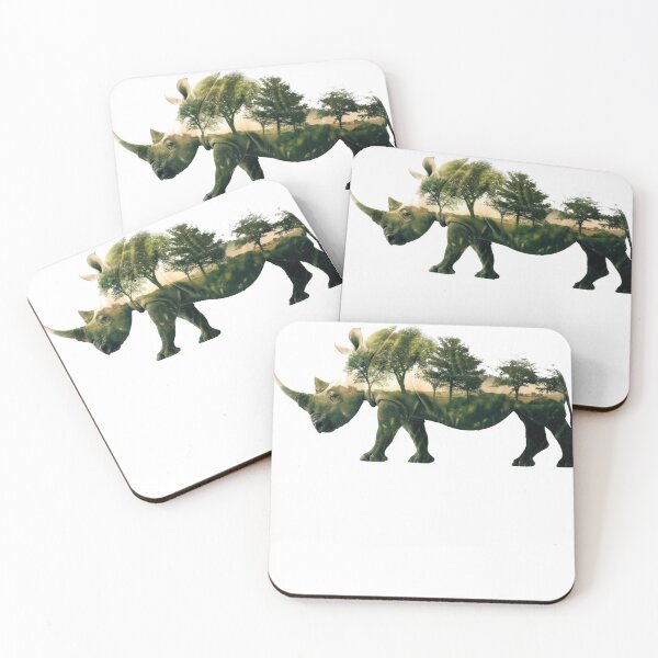 Item preview, Rhinoceros Papua New Guinea Double. Exposure Graphic designed and sold by VISIONSTURME.