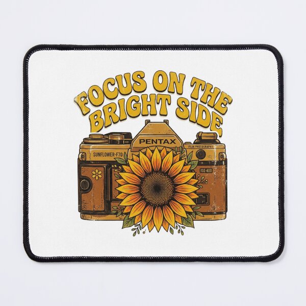 Item preview, Focus On The Bright Side - Vintage Sunflower Pentax Camera designed and sold by Sanan Israyilli.