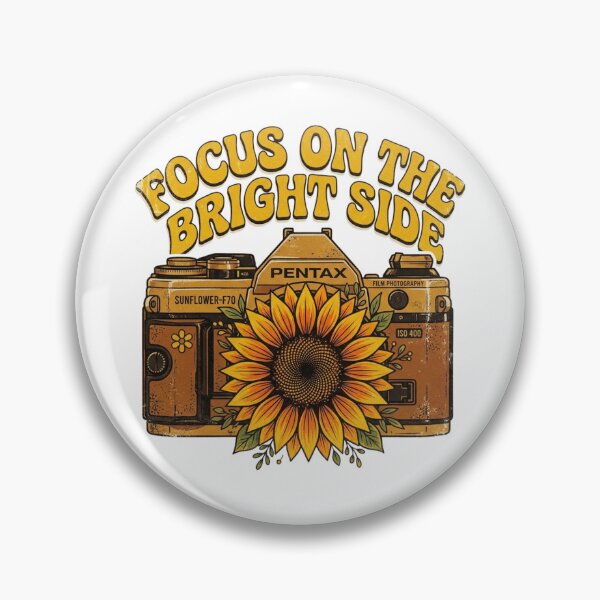 Item preview, Focus On The Bright Side - Vintage Sunflower Pentax Camera designed and sold by Sanan Israyilli.