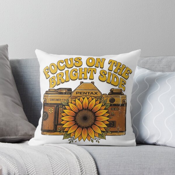 Item preview, Focus On The Bright Side - Vintage Sunflower Pentax Camera designed and sold by Sanan Israyilli.