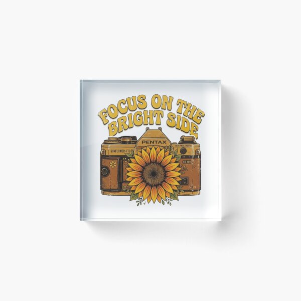 Item preview, Focus On The Bright Side - Vintage Sunflower Pentax Camera designed and sold by Sanan Israyilli.