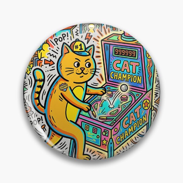 Item preview, British Shorthair Pinball Champion designed and sold by PictoVibe.