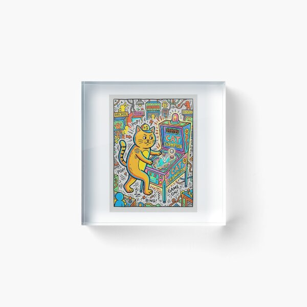 Item preview, British Shorthair Pinball Champion designed and sold by PictoVibe.