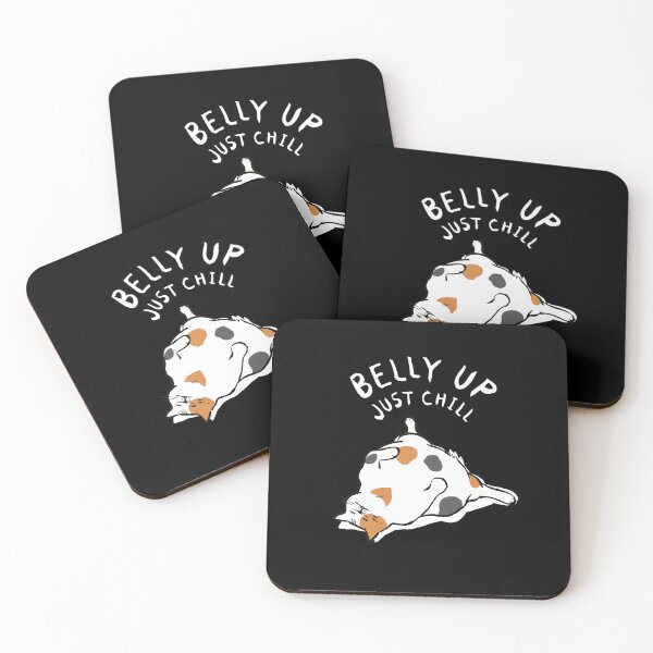 Item preview, Chubby Calico Cat Belly Up Just Chill Funny Japanese Aesthetic designed and sold by TarunekoT.