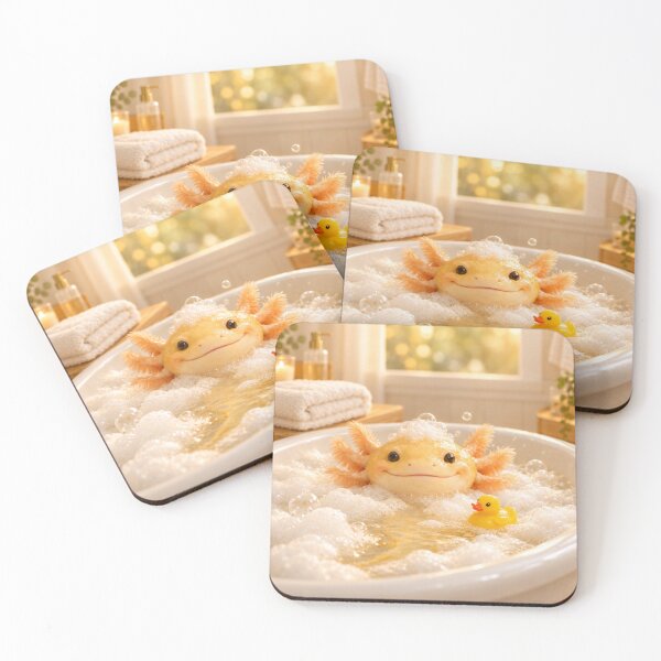 Item preview, Golden Albino Axolotl Bathtub designed and sold by Sillytoe.
