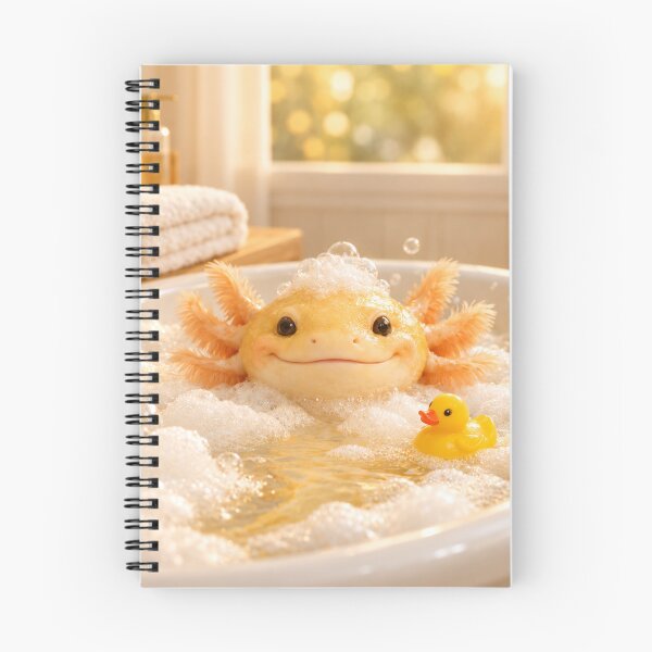 Item preview, Golden Albino Axolotl Bathtub designed and sold by Sillytoe.