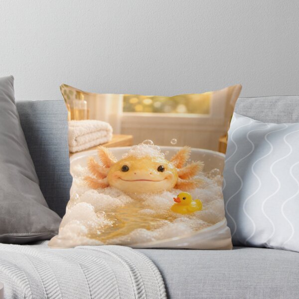 Item preview, Golden Albino Axolotl Bathtub designed and sold by Sillytoe.