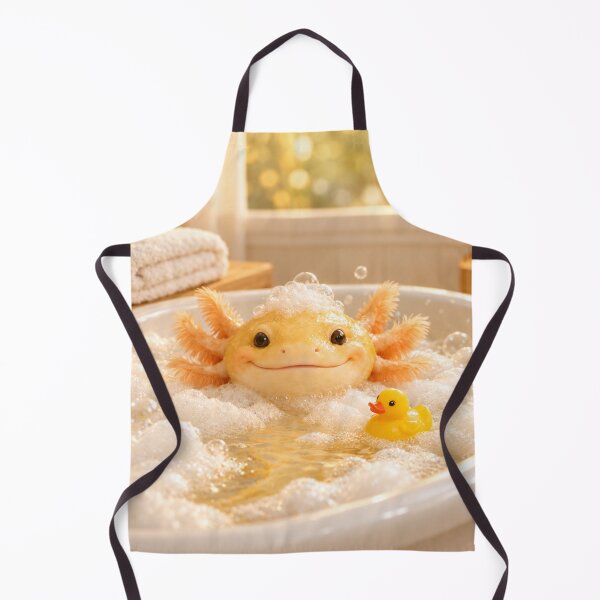 Item preview, Golden Albino Axolotl Bathtub designed and sold by Sillytoe.