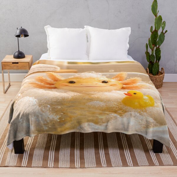 Item preview, Golden Albino Axolotl Bathtub designed and sold by Sillytoe.