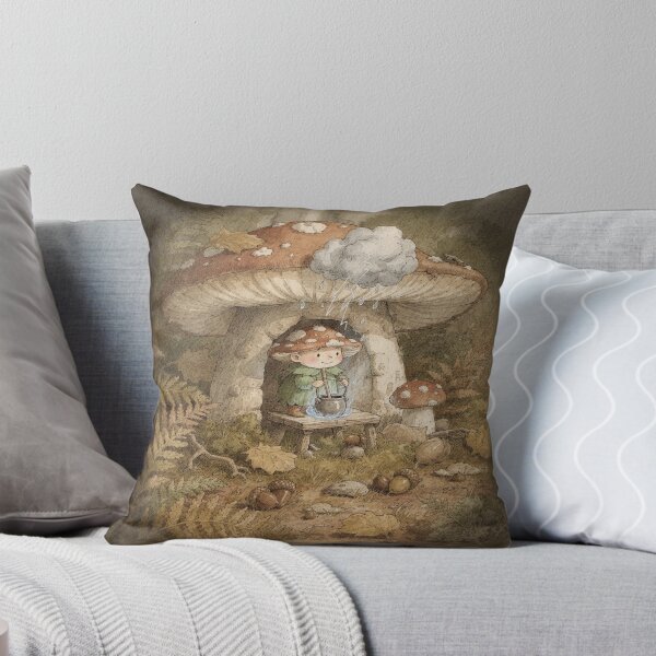 Item preview, Mushroom Sprite Brewing Storm-Cloud Tea designed and sold by PictorialWhimsy.