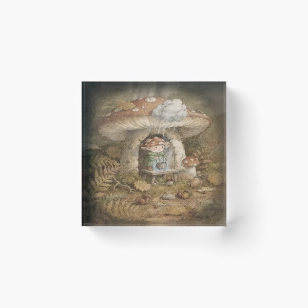 Item preview, Mushroom Sprite Brewing Storm-Cloud Tea designed and sold by PictorialWhimsy.