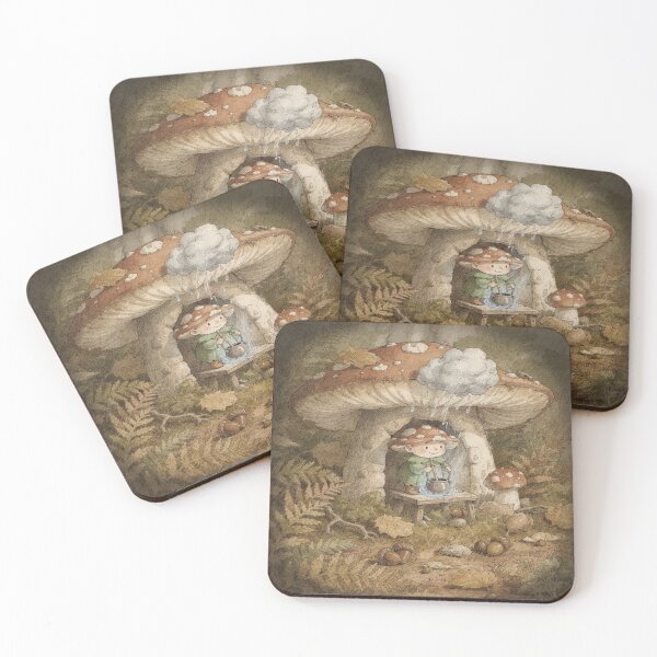 Item preview, Mushroom Sprite Brewing Storm-Cloud Tea designed and sold by PictorialWhimsy.