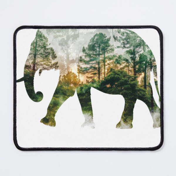 Item preview, Majestic Elephant Jungle Forest Wildlife Graphic designed and sold by VISIONSTURME.
