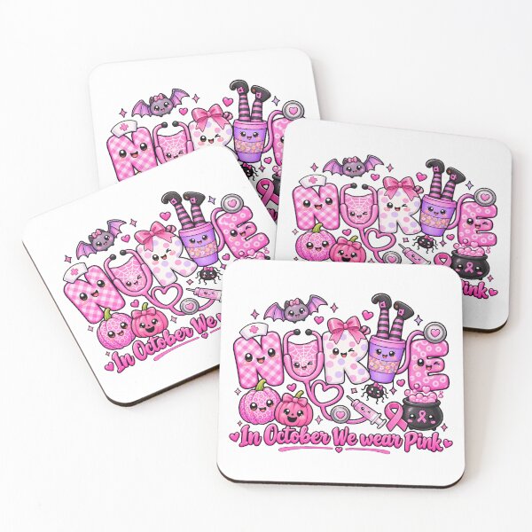 Item preview, Pink Halloween Nurse Breast Cancer Awareness Cute Medical designed and sold by QuiteOrbit.