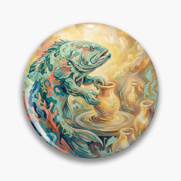 Item preview, Coral Grouper Ceramicist designed and sold by PictoVibe.