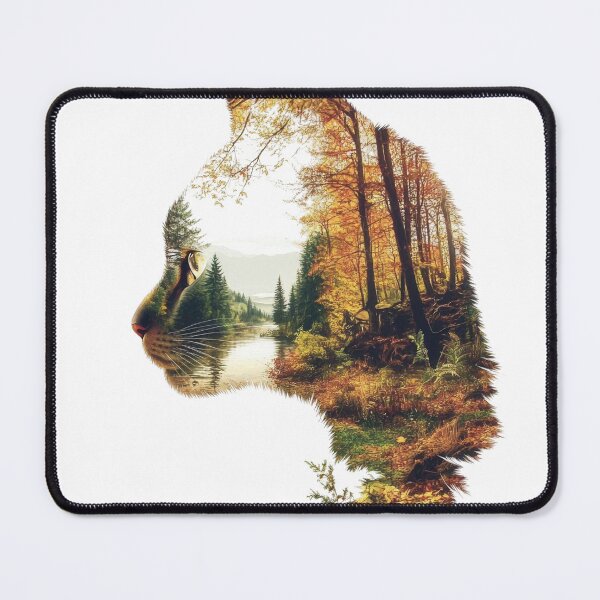 Item preview, Mystic Cat Face Silhouette Aesthetic Nature Graphic designed and sold by VISIONSTURME.