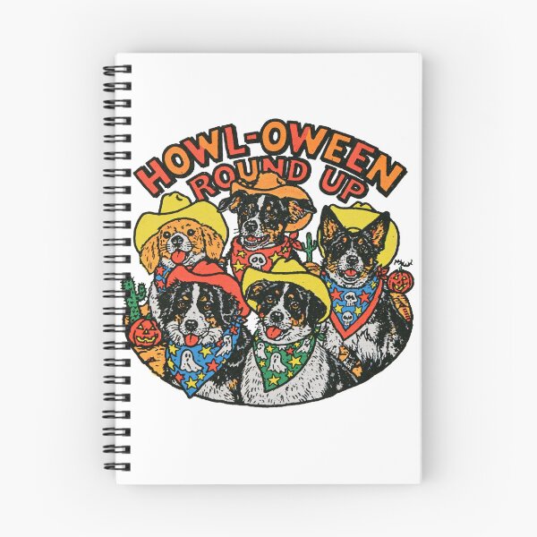 Item preview, Howl-oween Round Up Cowboy Dogs designed and sold by GrooveAndGlow.