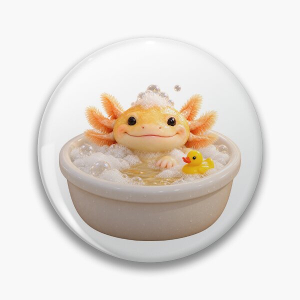 Item preview, Golden Albino Axolotl Bubble Bath designed and sold by Sillytoe.