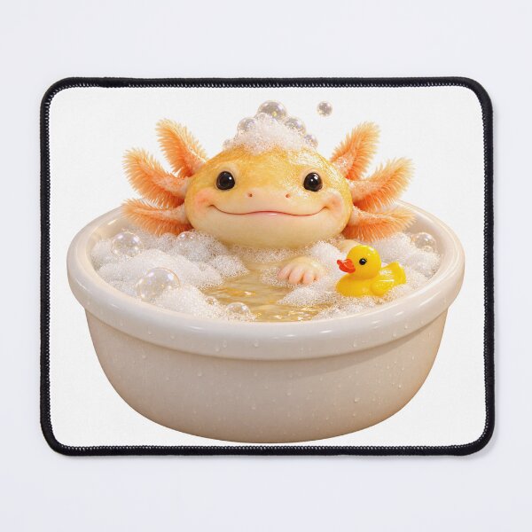 Item preview, Golden Albino Axolotl Bubble Bath designed and sold by Sillytoe.