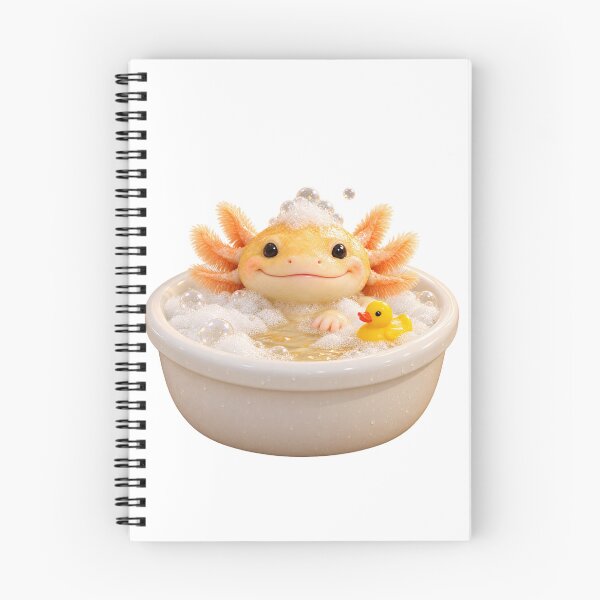 Item preview, Golden Albino Axolotl Bubble Bath designed and sold by Sillytoe.