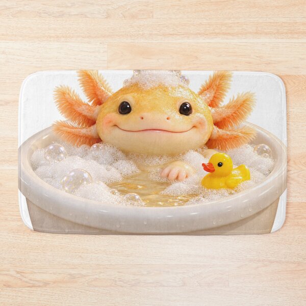 Item preview, Golden Albino Axolotl Bubble Bath designed and sold by Sillytoe.