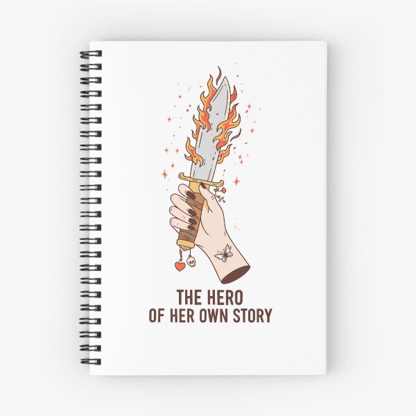 Item preview, The Hero Of Her Own Story Flaming Dagger Poster designed and sold by Matinez Pink.