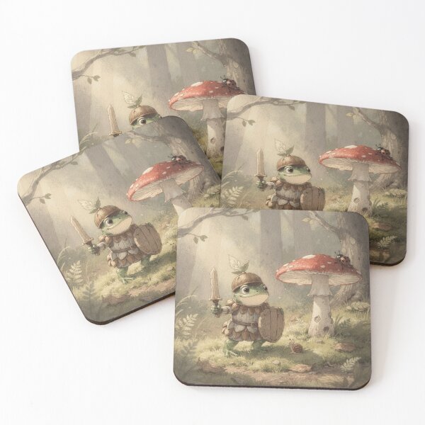 Item preview, Frog Knight of the Toadstool designed and sold by PictorialWhimsy.