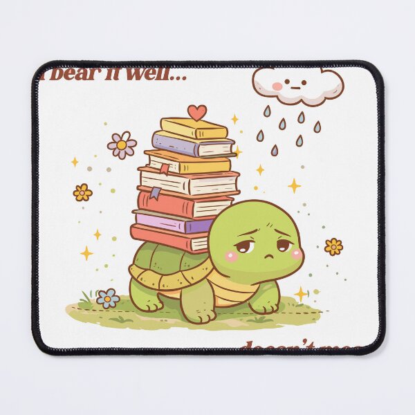 Item preview, Just Because I Bear It Well Sad Turtle Poster designed and sold by Matinez Pink.