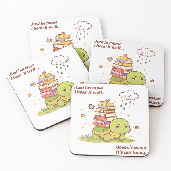 Item preview, Just Because I Bear It Well Sad Turtle Poster designed and sold by Matinez Pink.