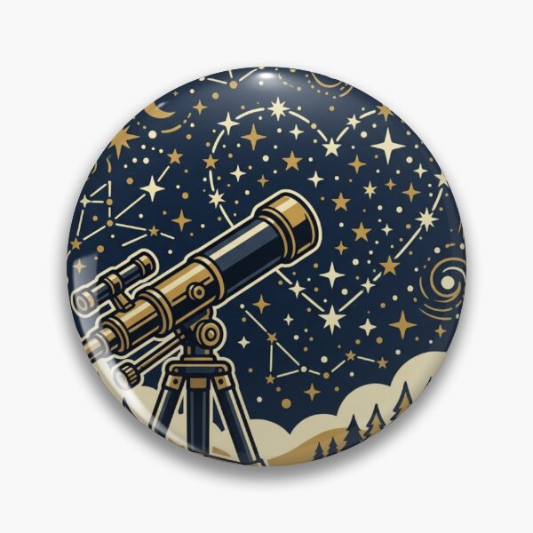 Item preview, Cosmic Love - Vintage Telescope and Heart Constellation Art designed and sold by Sanan Israyilli.
