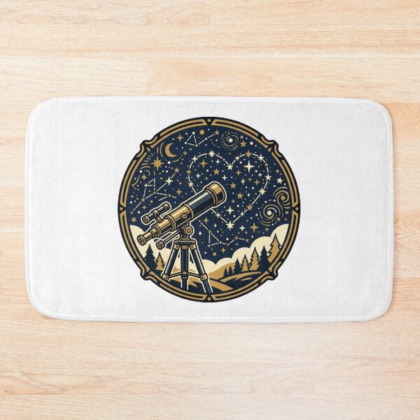 Item preview, Cosmic Love - Vintage Telescope and Heart Constellation Art designed and sold by Sanan Israyilli.