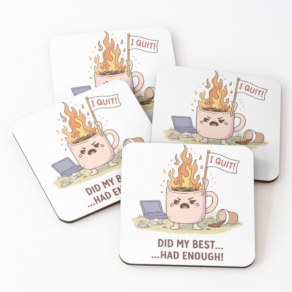 Item preview, I Quit Flaming Coffee Mug Poster designed and sold by Matinez Pink.