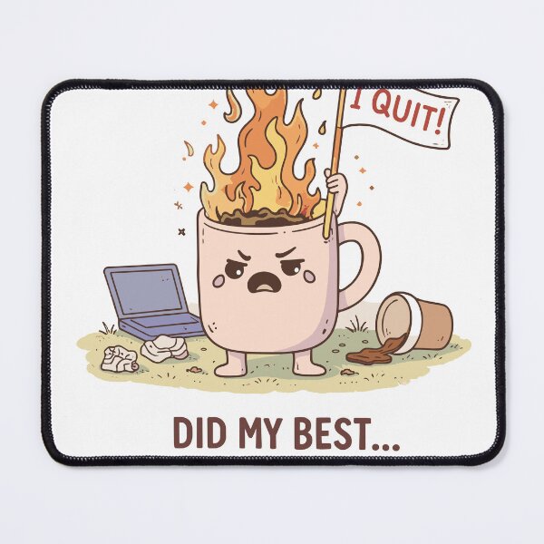 Item preview, I Quit Flaming Coffee Mug Poster designed and sold by Matinez Pink.