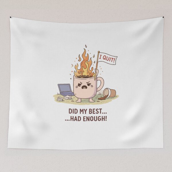 Item preview, I Quit Flaming Coffee Mug Poster designed and sold by Matinez Pink.