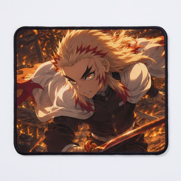 Item preview, Kyojuro Rengoku Demon Slayer Blazing Ruins Heroic Charge designed and sold by SolenneAzur.